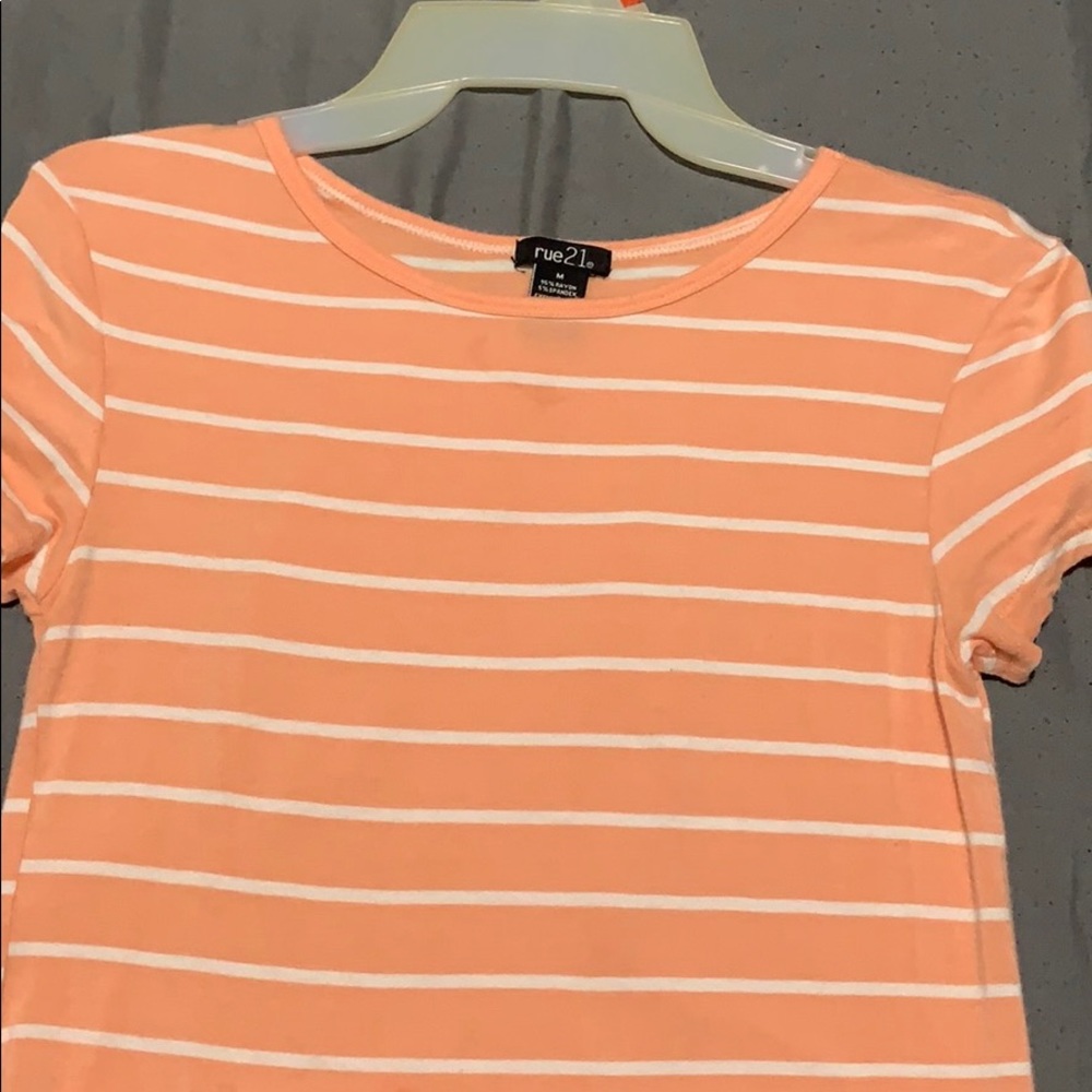 Peach crop top